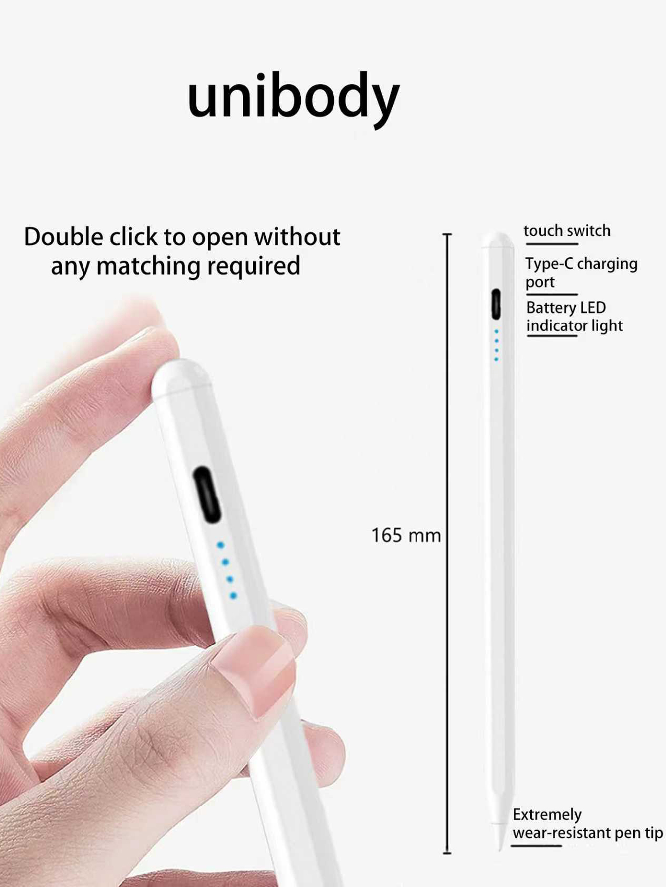 Universal Capacitive Stylus Pen for Phones Tablets, Replaceable Tips, Scratch Resistant, Screen Friendly Compatible with All Touchscreens