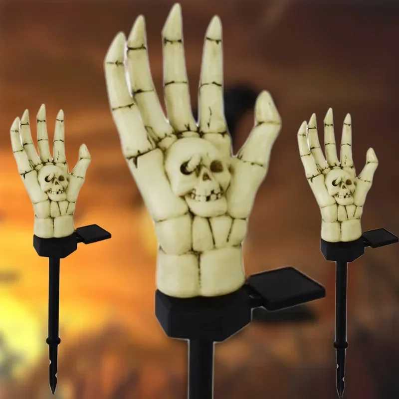 4PCS Halloween Palm Bone Light IP65 Waterproof Holiday Decoration Light Garden Patio Balcony Lawn Road Party Decoration C250922