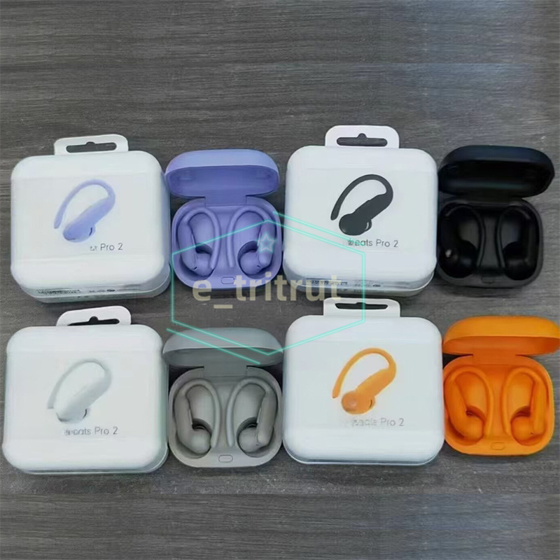 TWS Powerbeat Pro 2 Power Beat Wireless Headphone Ear Hook EarBuds Bluetooth Earphone Stereo Sound Headset for iPhone 17 16 15 14 13 12 11 Pro Max With retail packaging