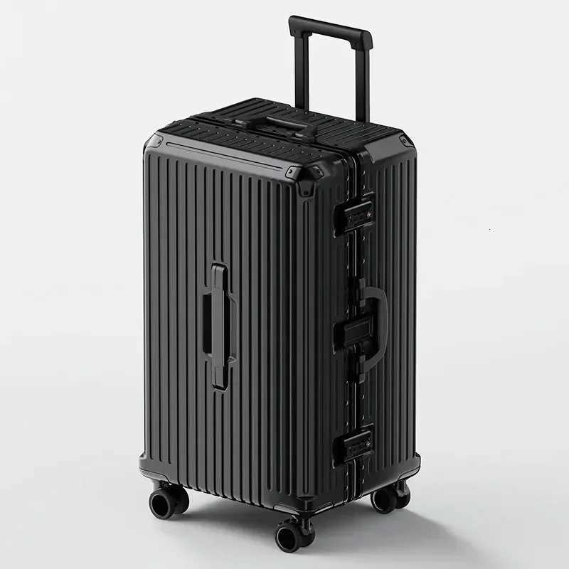 Rolling Luggage Travel Suitcase Large Capacity 26 28 30 32 Trunk Aluminum Frame Sturdy Suitcases Silent Universal Wheel luggageXJ250922