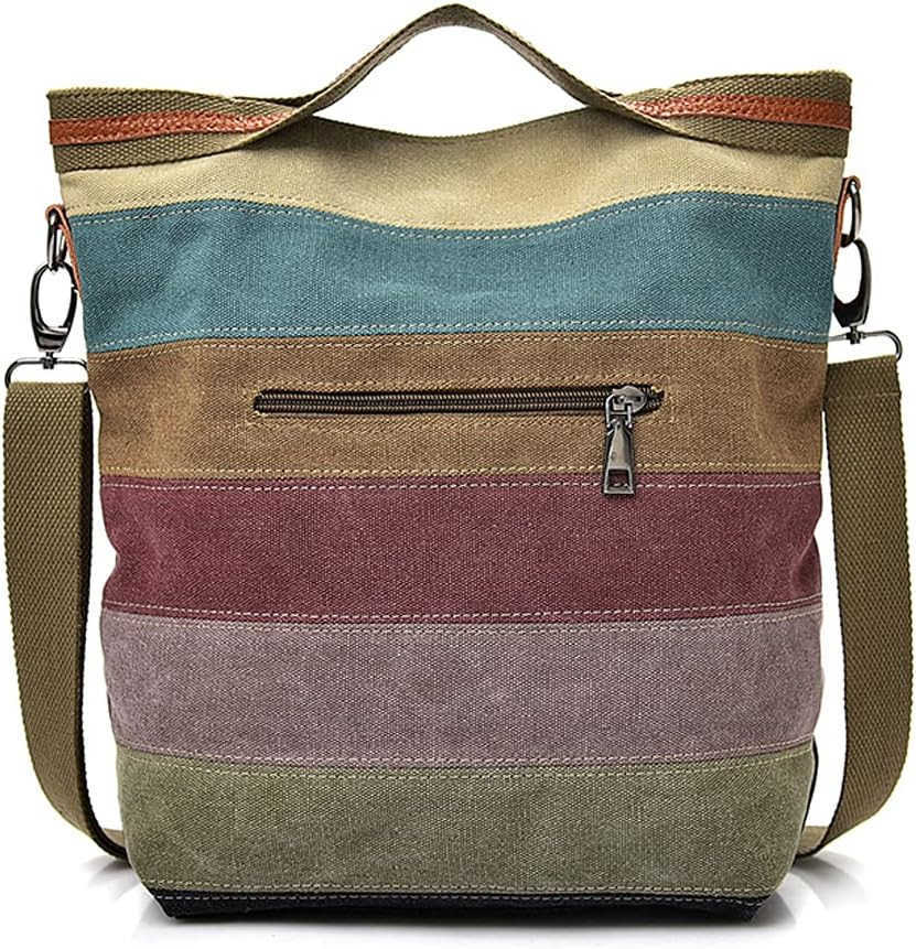 Hobo Tote for Women Top Handle Shoulder Crossbody Bag Multi Color Canvas Large Capacity Casual Purse Z250922