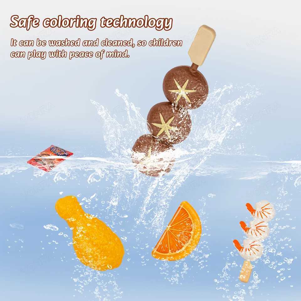 Kitchen Pretend Play Toys Barbecue Set Childrens Cooking Toys Simulation Food Multiset Gift for Kids Girls Boys Toddlers C250922