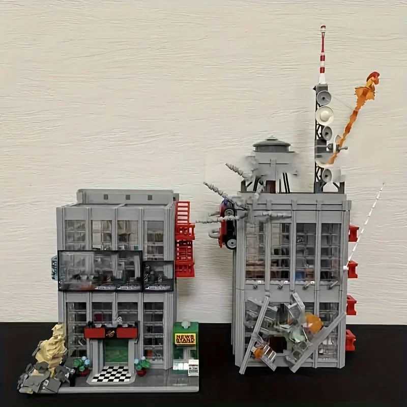 3772 Pcs The Daily Bugle Newspaper Office Building Compatible 76178 Building Blocks Anniversary Set For Children Birthday Gift Z250607
