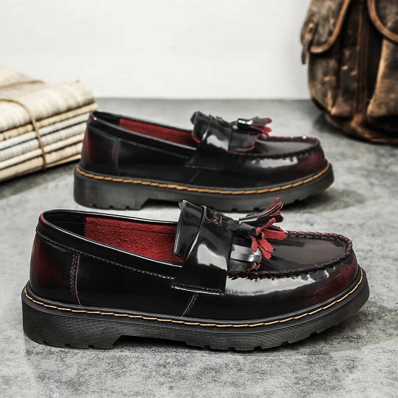 High-quality Men Genuine Leather Flats Women Loafers Polychrome Oxford Shoes Big Size 35-45 ddmymonkey