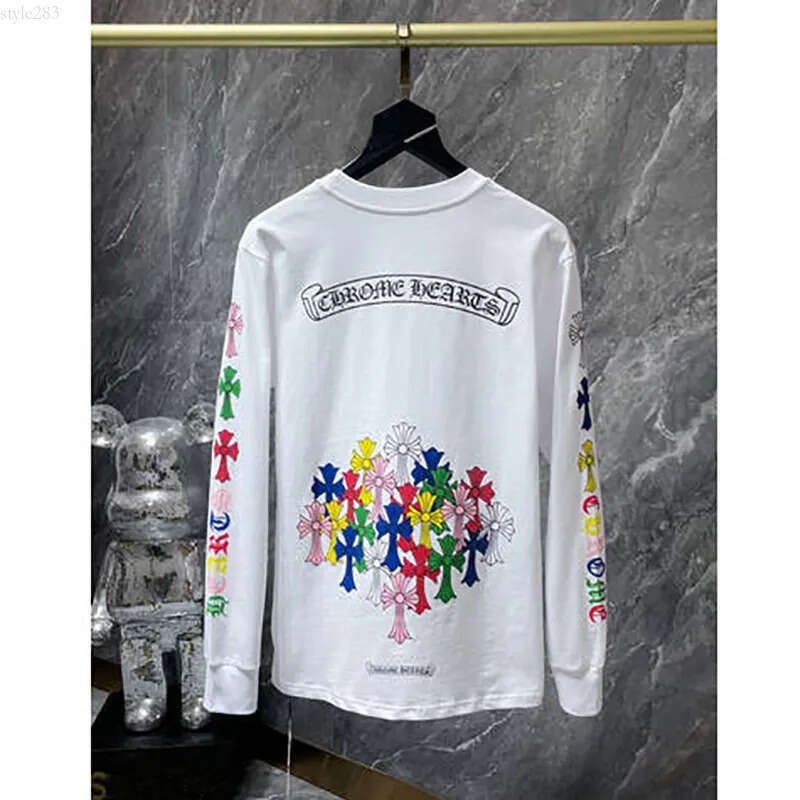 Chrome shirts Designer Men's Sweatshirt Hoodie High end Print Long Sleeve Spring Long Sleeve Hoodie Floral Print Hip Hop Style 54c