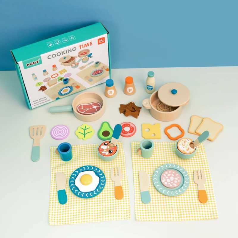 Play house Baby Wooden Simulation Magnetic Fruit Vegetable Cutting Kitchen Set Educational Pretend Playing Toys For Kids C250922