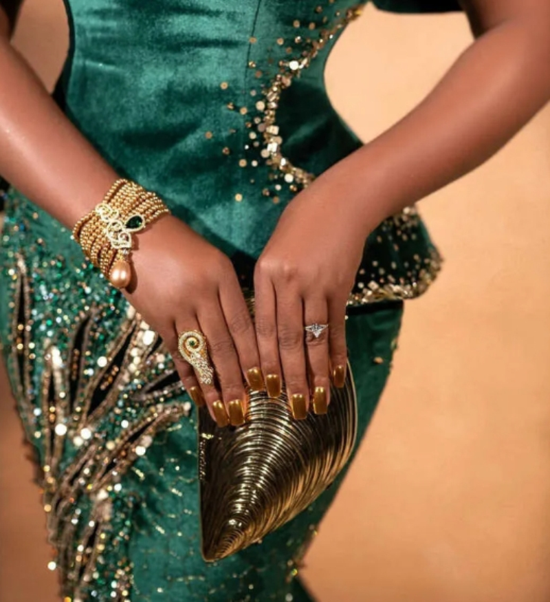 Aso Ebi Dark Green Mermaid Prom Dress Beaded Sequined Lace Veet Evening Formal Party Second Reception Birthday Engagement Gowns Dresses Robe De Soiree