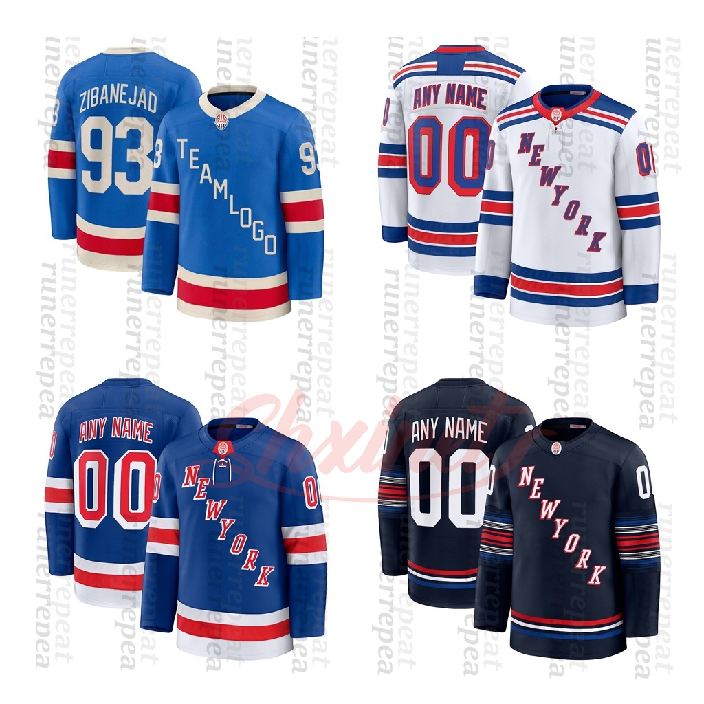 Custom Artemi Panarin Hockey Jersey Igor Shesterkin Matt Rempe Adam Fox Chris Kreider J.T. Miller Any Name Number