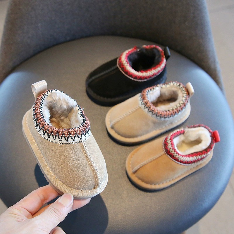 Designer Shoes Baby Snow boots 2025 Winter baby children shoes Girls Fashionable Snow Boots Boys Thickened Warm boots free shipping