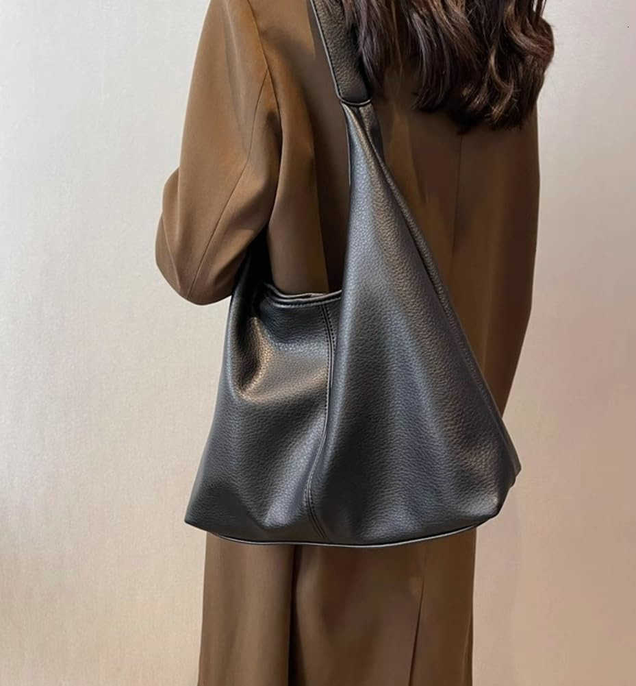 Women PU Leather Tote Crossbody Bag Soft Large Capacity 2pcs Shoulder Purses Handbags 2025 Z250922