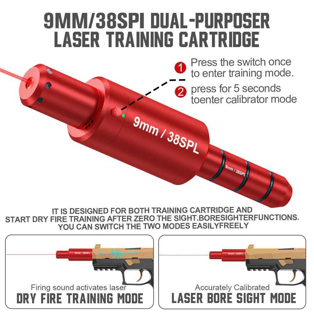 9MM 38SPL multifunctional magnetic red green light trainer dualpurpose for training and calibration X250922