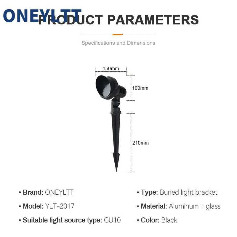 IP65 Outdoor Garden GU10 MR16 220V 110V LED Lawn Spike Light Pond Path Landscape Spot Light Bulbs C250922