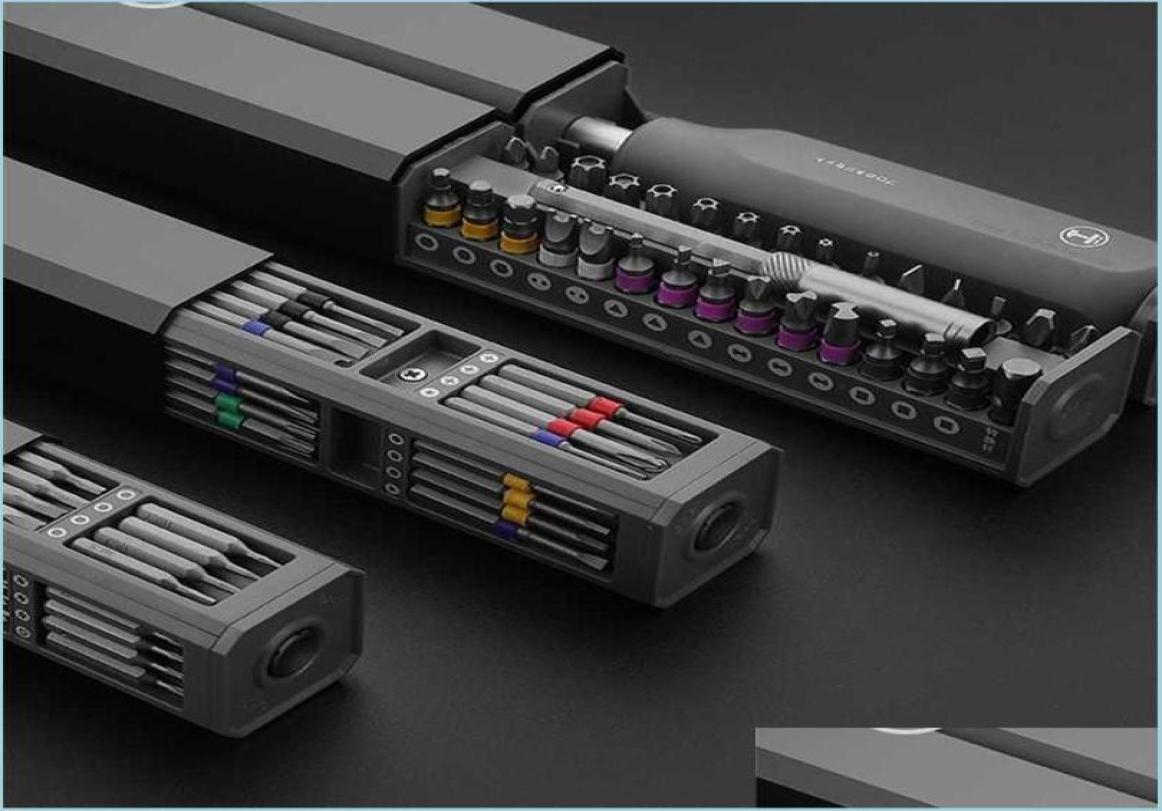 Screwdrivers Screwdriver Kit 30 40 44 Precision Magnetic Bits Dismountable Screw Driver Set Mini Tool Case For Smart Home Pc Phone1753115