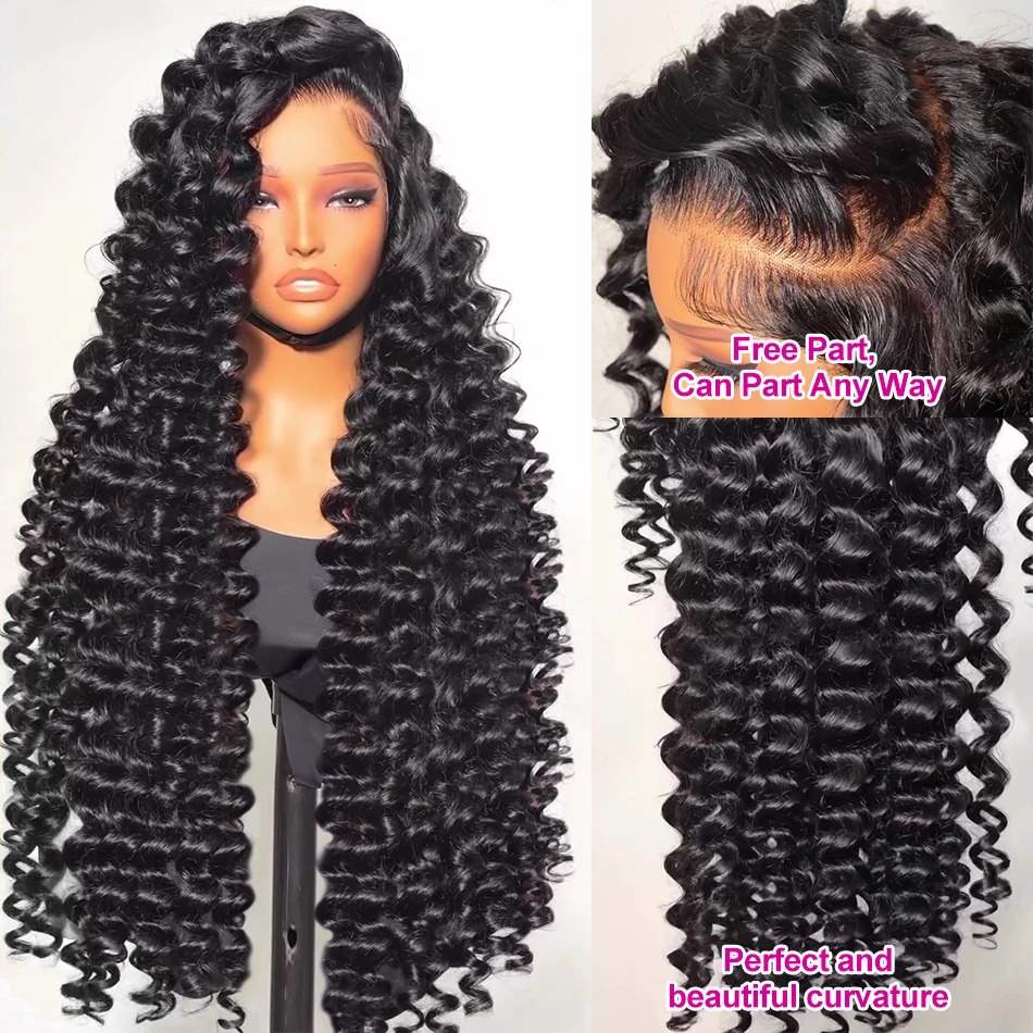 13x4 Loose Deep Wave Wig 360 Full Lace Wig Glueless Lace Wigs Preplucked Hd Lace Wig 13x6 Curly Human Hair Ready To Wear Daily Wear