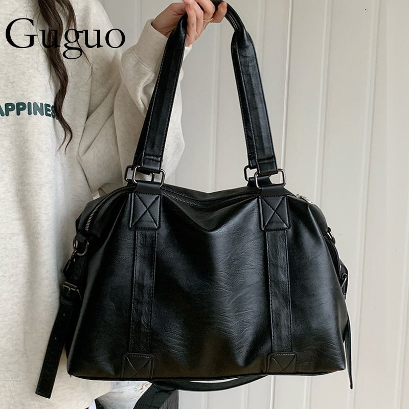 Guguo Designer Bag Trendy Cool Handheld Travel Bag For Luxury Bag Women 2025 New Korean Style Casual Tote Bag Large Capacity Crossbody Bag Luggage Bag