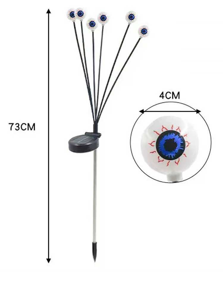 Halloween Lamp Outdoor Solar LED Lawn Light Ghost Eyes Lamp Holiday Party Light Christmas Gift Lamp Yard Decoration String Light C250922