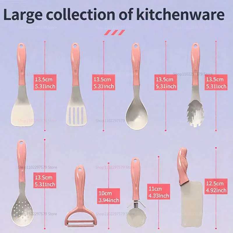 New Kids Kitchen Playset 28 Pretend Cooking Toys Pot Food Accessories Toddler Gifts Kids Christmas Birthday Gifts For Kids Girls C250922