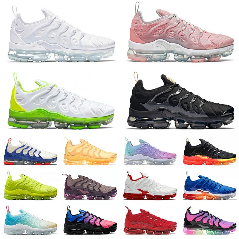 plus running shoes men women s Triple Black White Barely Volt Hyper Blue Wolf Grey Pink Fade Zebra Oreo mens trainer outdoor sneakers big size 13
