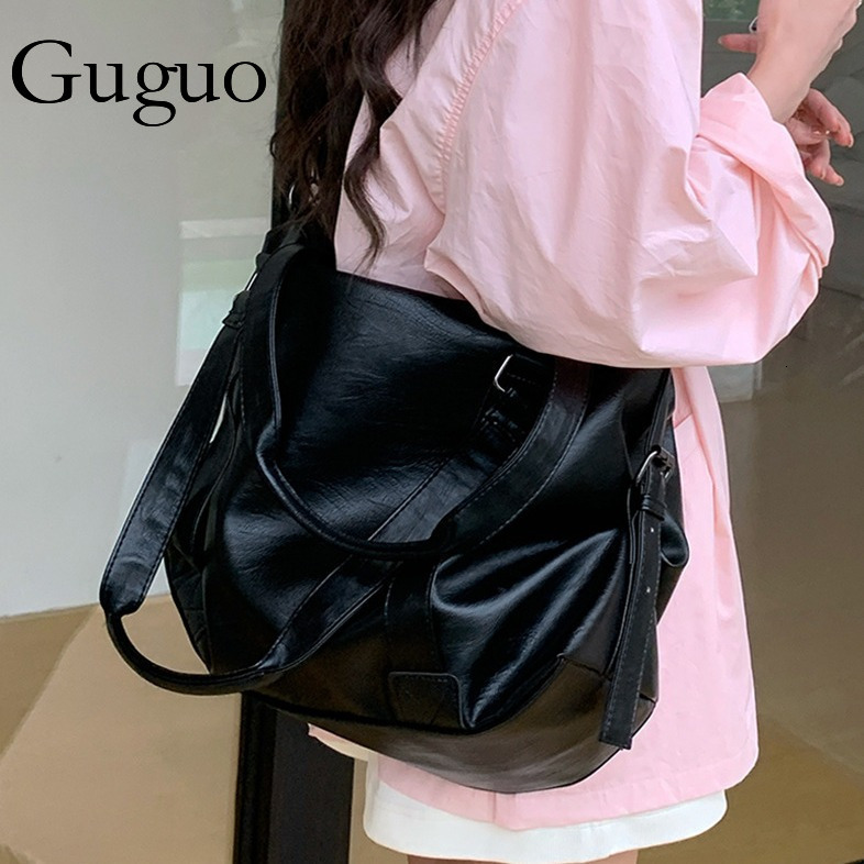 Guguo Designer Bag Trendy Cool Handheld Travel Bag For Luxury Bag Women 2025 New Korean Style Casual Tote Bag Large Capacity Crossbody Bag Luggage Bag