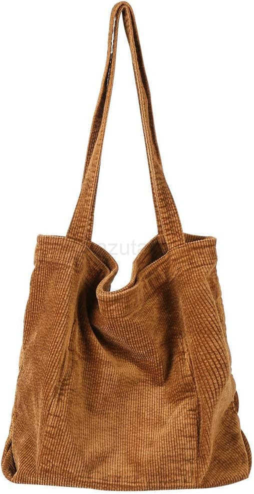 Women Shoulder Handbags Casual Corduroy Shopper Tote Bag Z250922