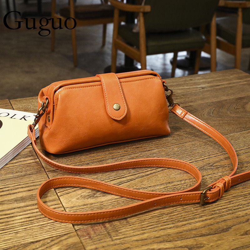 Guguo Designer Bag Cross-border Women's Bag Underarm Bag Shoulder Luxury Bag Bag Crossbody Bag Simple Fashion Soft Leather Bag Clip Bag High-end 