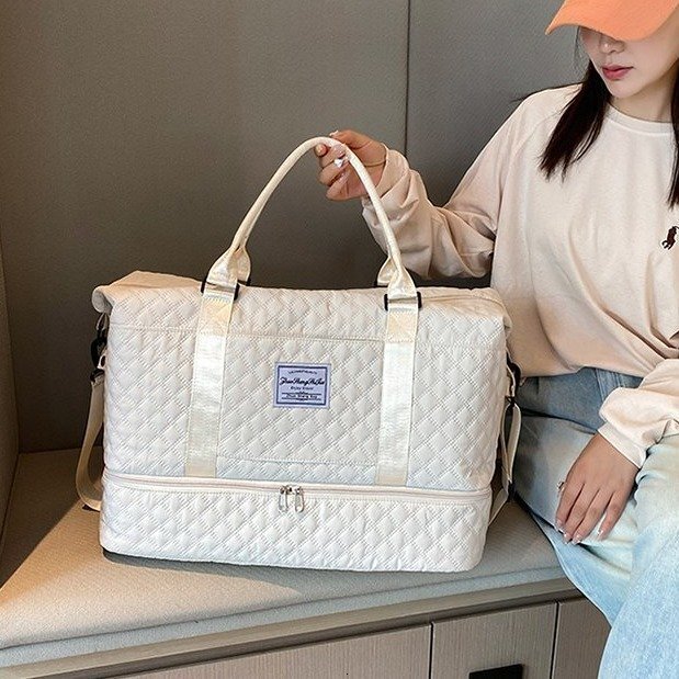 2025 Designer luxury travel bag can be set with a suitcase for business trips, short distance luggage bag, large capacity boarding handbag, yoga and f