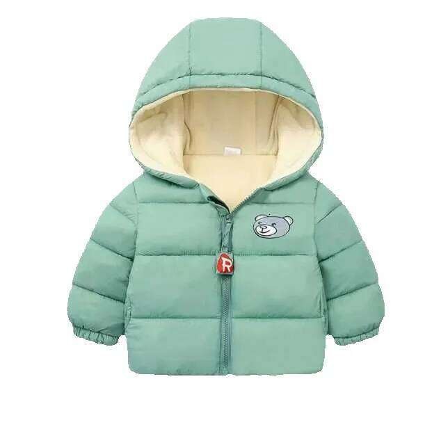 Children Kids Winter Warm Baby Boy Girl Long Sleeve Hoodie Jacket Outerwear Down Coat Clothes NEW J250625