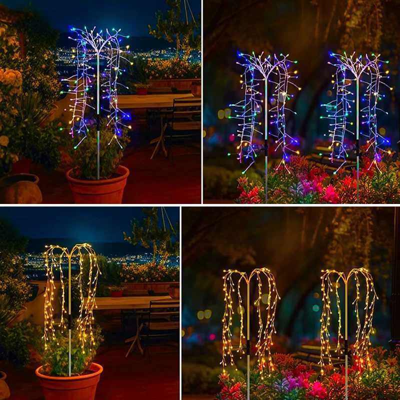 Solar Fairy Lights Outdoor Garden Waterproof Flower Lights For Yard Outside Patio Lawn Pathway Decorative Lamp 1pcs C250922