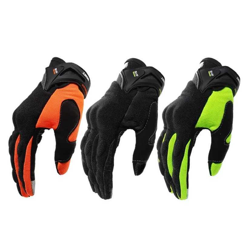 SUOMY NEW Motorcycle Gloves Green Motocross Racing gloves Full Finger Cycling guantes moto Motorbike Summer luvas da motocicleta J2509221