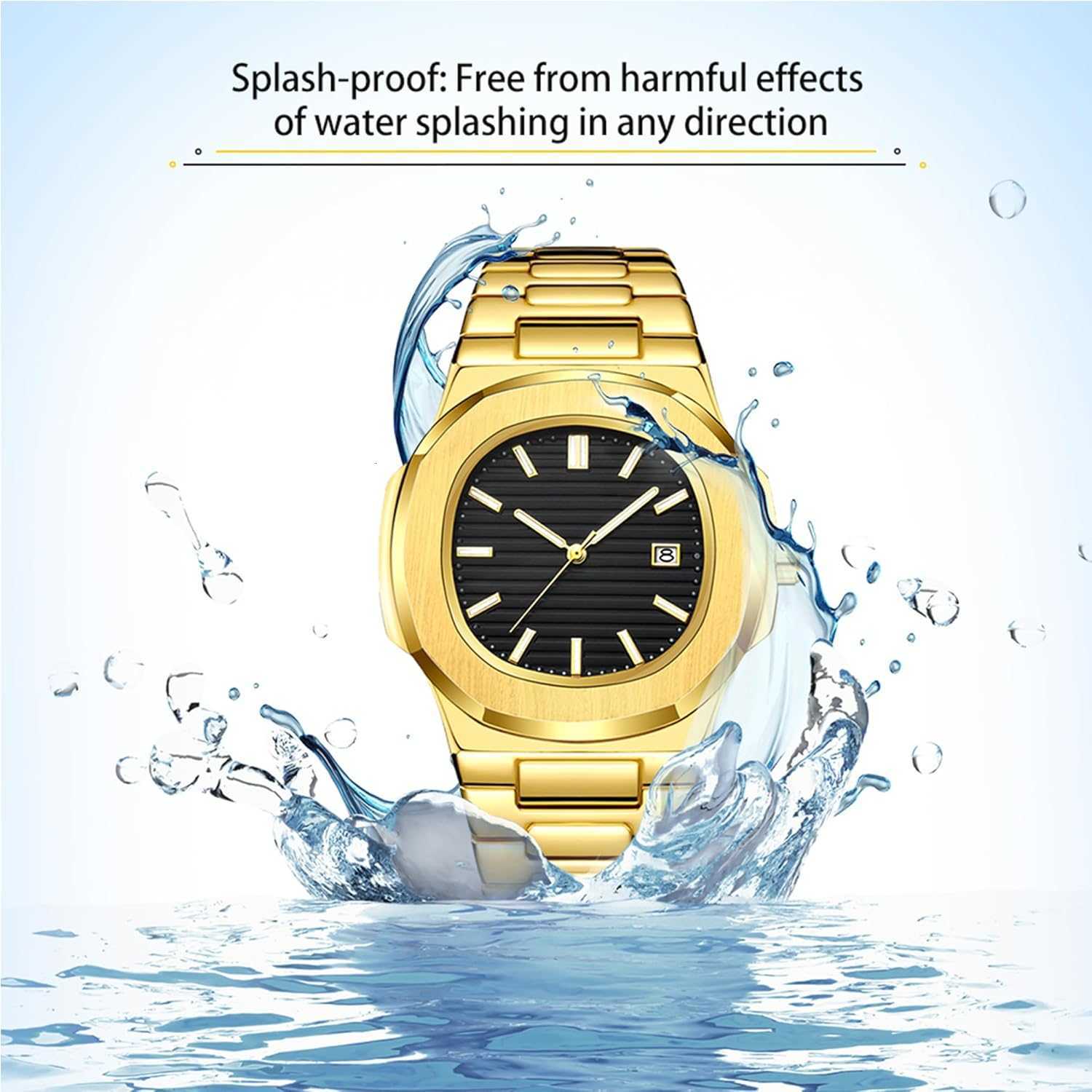 Wrist Watches for Men Nautilus Stainless Steel Quartz Movement Date Luxury Diamond Style Mens Luminous Hands Casual Business Watches Z250922