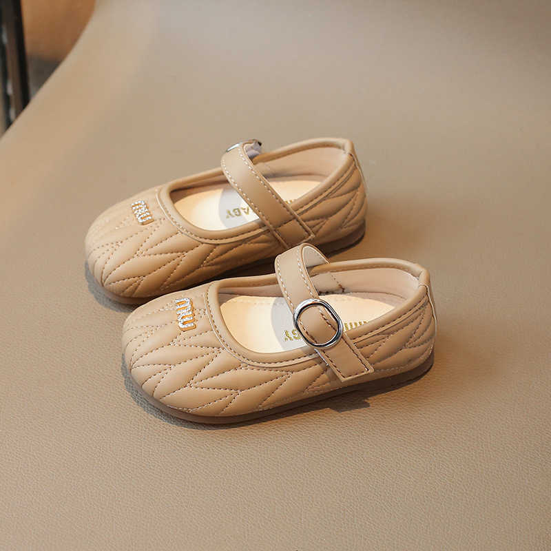 Childrens Leather Shoes 2025 New Spring and Autumn Girls Princess Shoes Soft Sole Versatile Baby Girls Single Shoes Trendy H250919