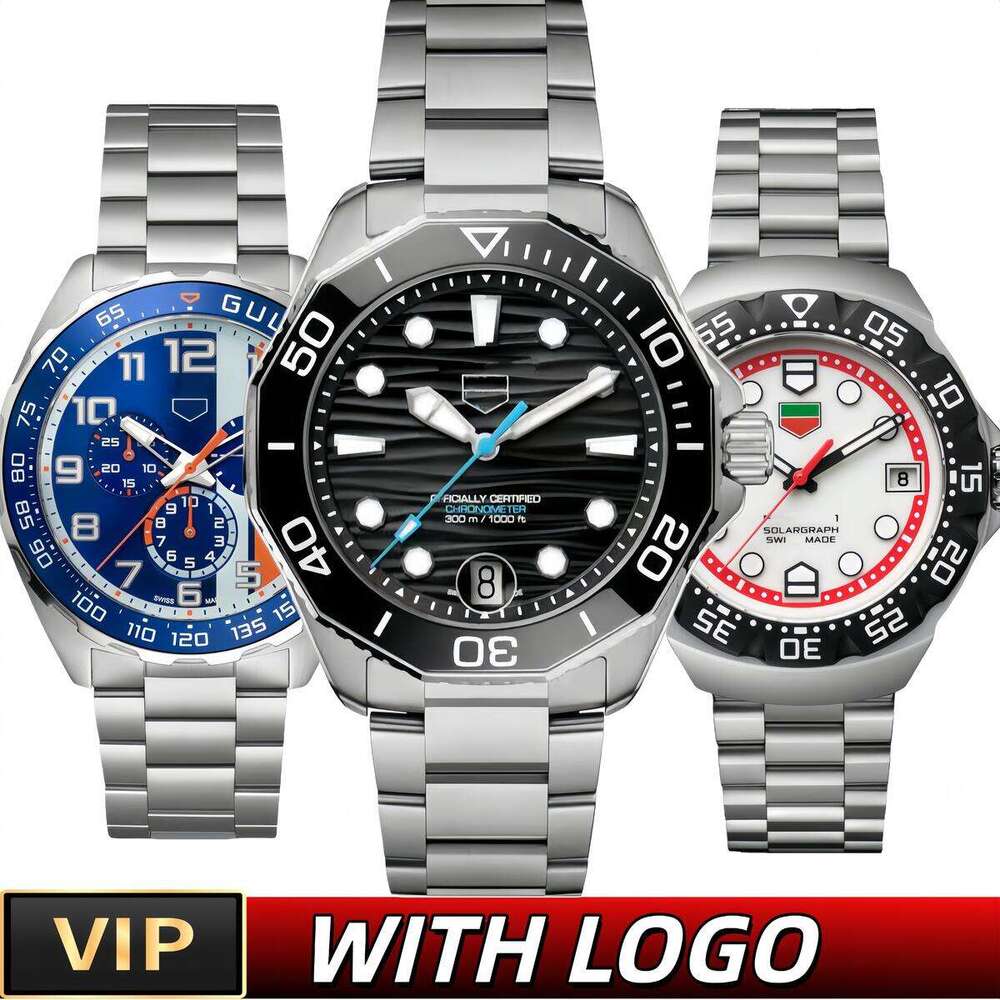 Tagly Hueuer Watch AAA Designer High Quality Watch Tagly Huer Watch F1 Luxury Superclone Aquaracers Watch Chronograph Mens Watch Man Quartz/automatic Watch Box 668d