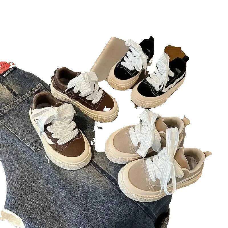 Kids Sneakers Round Toe Comfortable Fashion Non-slip Sports Shoes for Toddlers Children Soft Sold Casual Versatile ShoeXJ250311 J250625 J250
