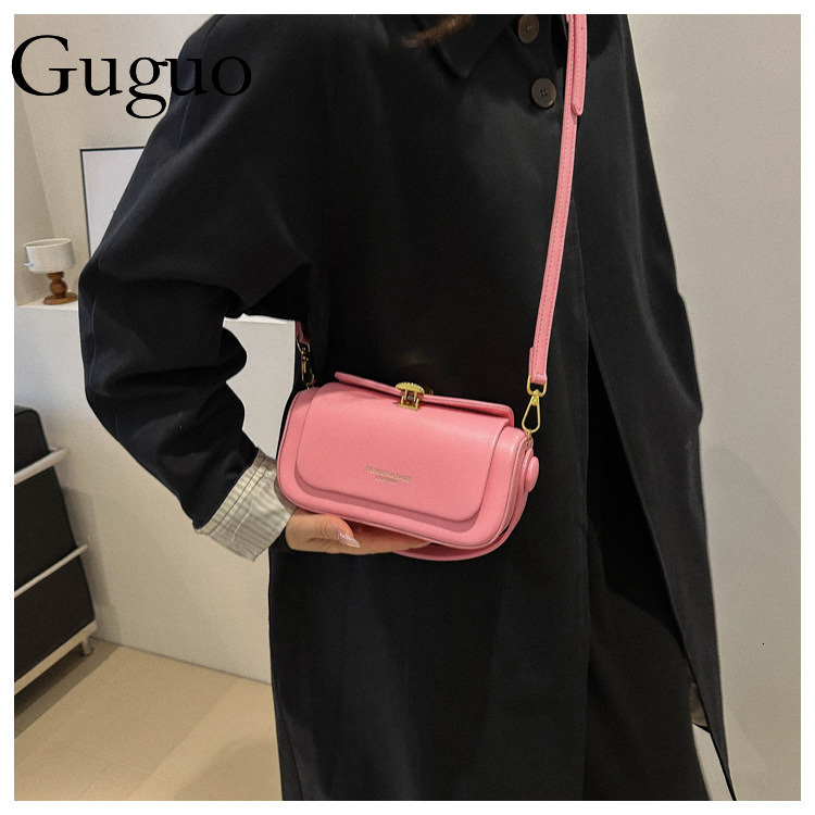 Guguo Designer Bag 2025 Spring Summer New Korean Style Trendy Fashion High-end Small Square Bag For Women, Single Shoulder Luxury Bag Crossbody Bag Wi