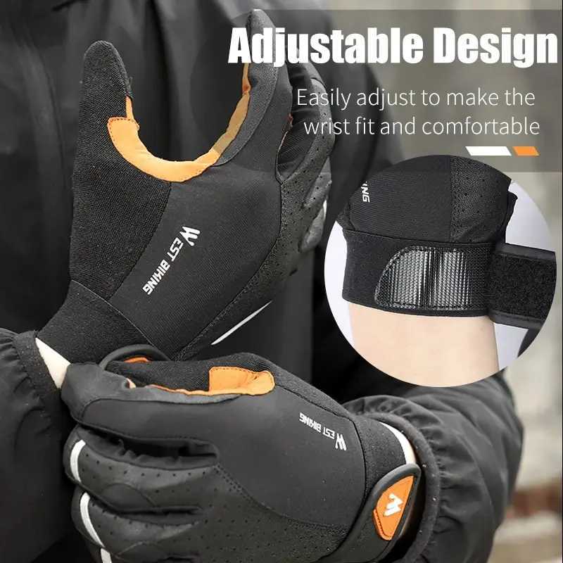 WEST BIKING Cycling Gloves Breathable Full Finger Mitts MTB Bicycle Sports Gloves Men Women Spring Autumn Gym Motorcycle Gloves J250922