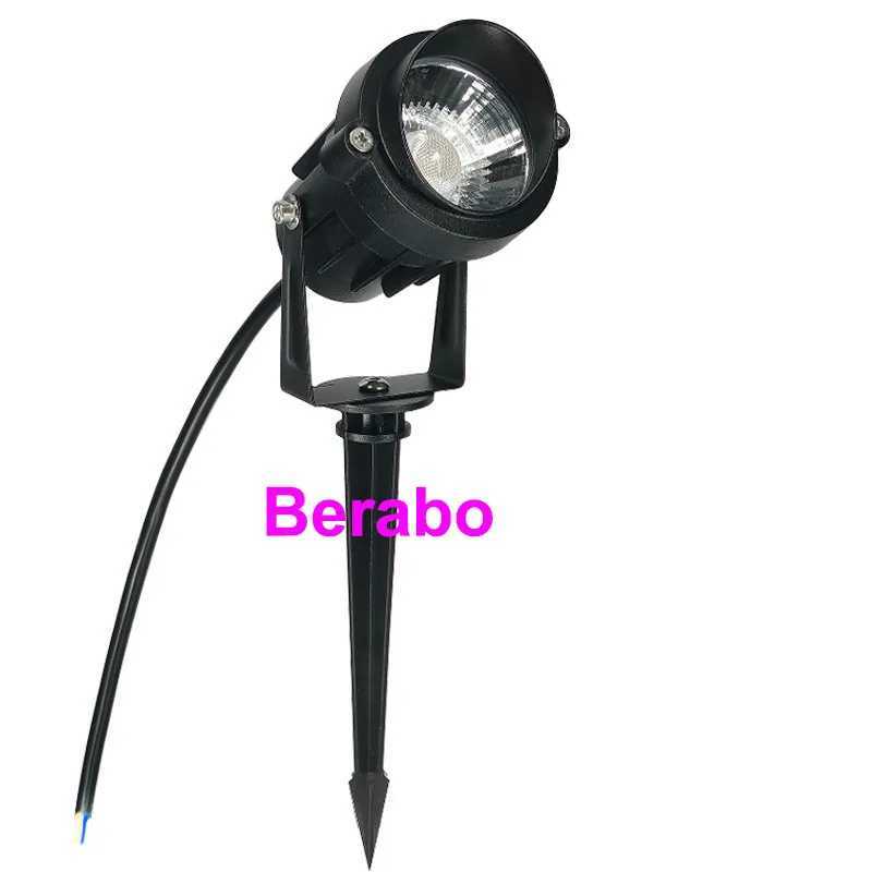 10PCS Garden Lamp Outdoor 220V 110V LED Lawn Lights 12V Waterproof Spike Bulb 3W 5W 7W 10W Landscape IP65 Path Spot Lighting C250922