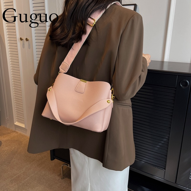 Guguo Designer Bag Foreign Trade Trendy Fashion Handheld Bucket Bag Large Capacity Crossbody Bag For Women High-end Luxury Women's Luxury Bag Bag