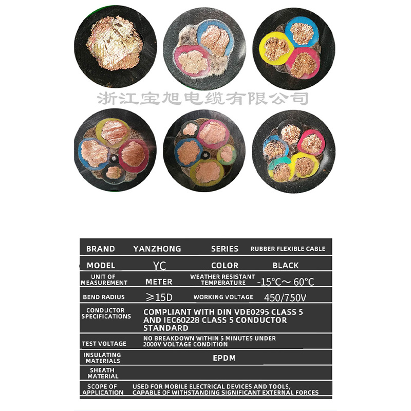 Easy to use and durable multifunctional rubber sheathed cable (contact customer service to verify shipping cost)