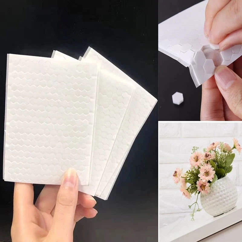 3D Double-sided Foam Dots Hexagon Adhesives White Strong Glue Magic Sticker DIY Shaker Card Making Scrapbooking Craft Supplies