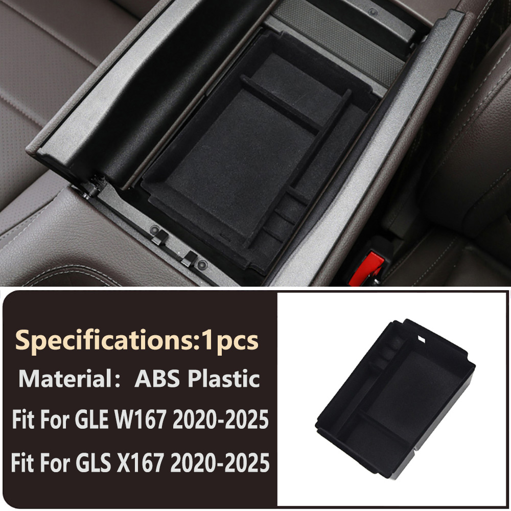 Car Central Center Console Armrest Storage Box Container Tray Organizer for Mercedes Benz GLE Class GLE350 53 580 400 W167 GLS450 Class X167 580 63 AM