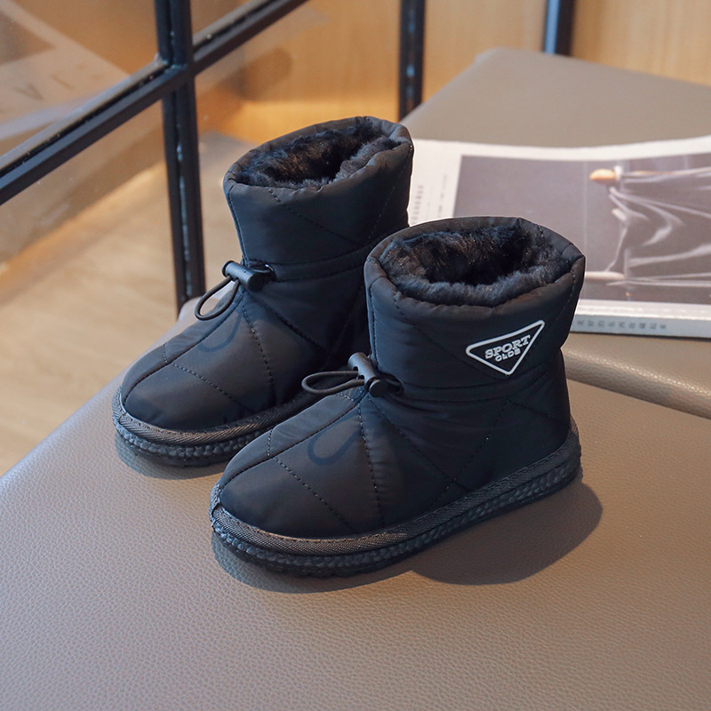 Kids' Snow Boots 2025 New Winter Waterproof Plush Lined Thermal Insulated Winter Warm Shoes For Toddler Boys Girls