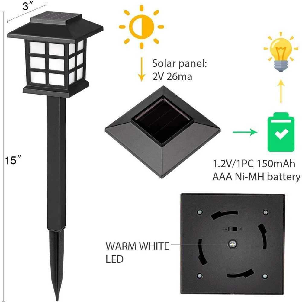 268pcs Led Solar Pathway Lights Waterproof Outdoor Solar Lamp for GardenLandscapeYardPatioDrivewayWalkway Lighting C250922