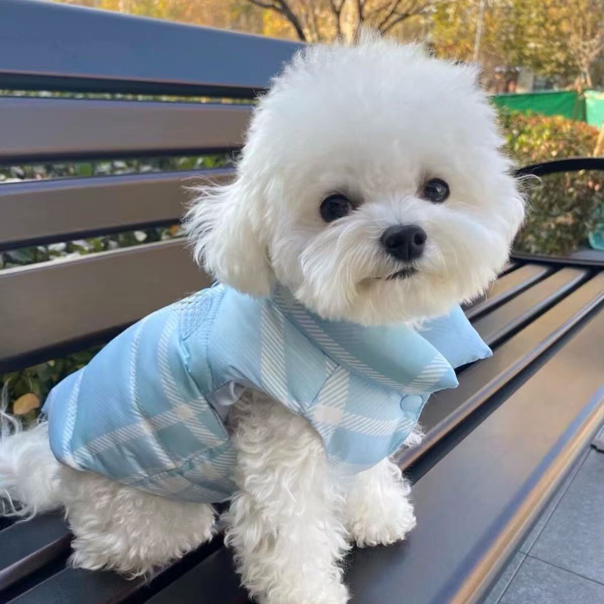 T1287 Dog winter clothes thick warm dogs and cats pet two-legged clothes winter cold small and medium-sized dogs