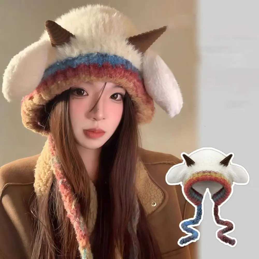 Versatile Thick P Knitted Hat Warm Ear Protection Pr Hats Beanies Hat Y250920