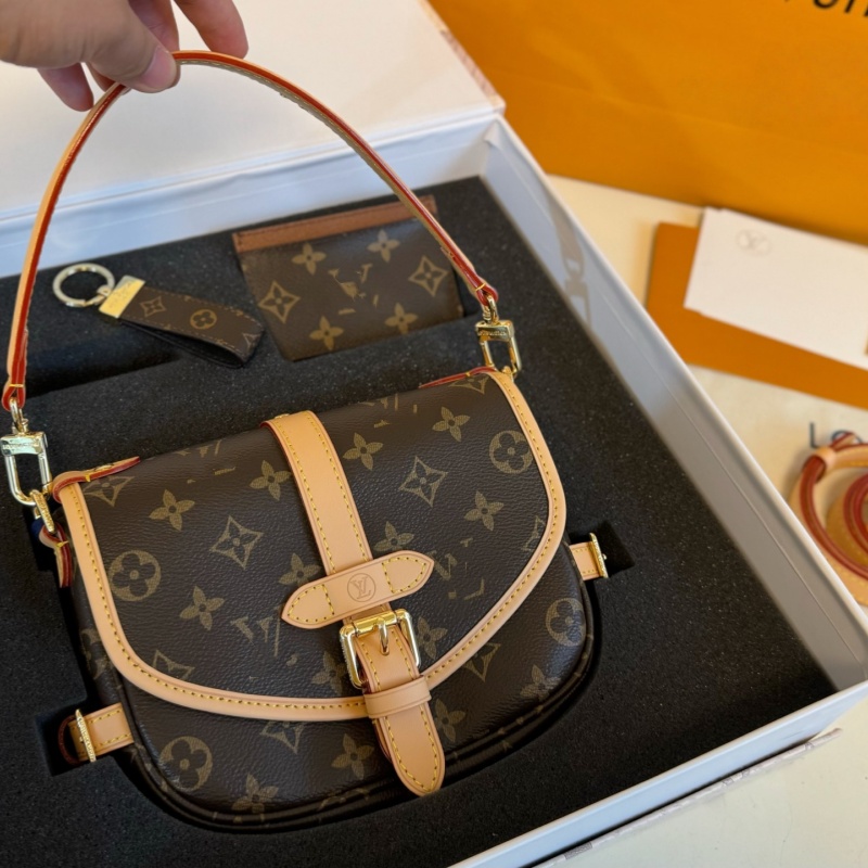 10A Genuine Leather Shoulder Bag Designer Saddle Bag Luxury Top Quality Subaxillary Bag Design Brand Three-piece Set Handbag Purses Woman Vintage Crossbody Bags