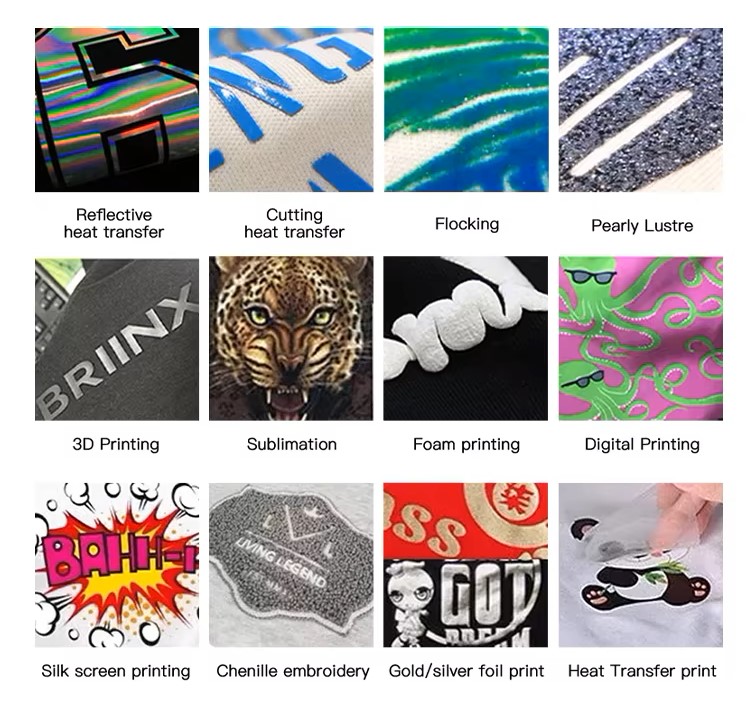 Luxurious men's 3D pattern T-shirt, 220g knitted polyester/cotton, shiny rhinestone, super street style, suitable for any season