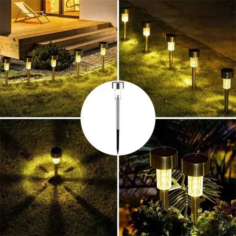 10 Pack Solar Outdoor Lights Solar Garden Light LED Landscape Lighting Waterproof Pathway Lights Decor Walkway Lawn Patio Yard C250922