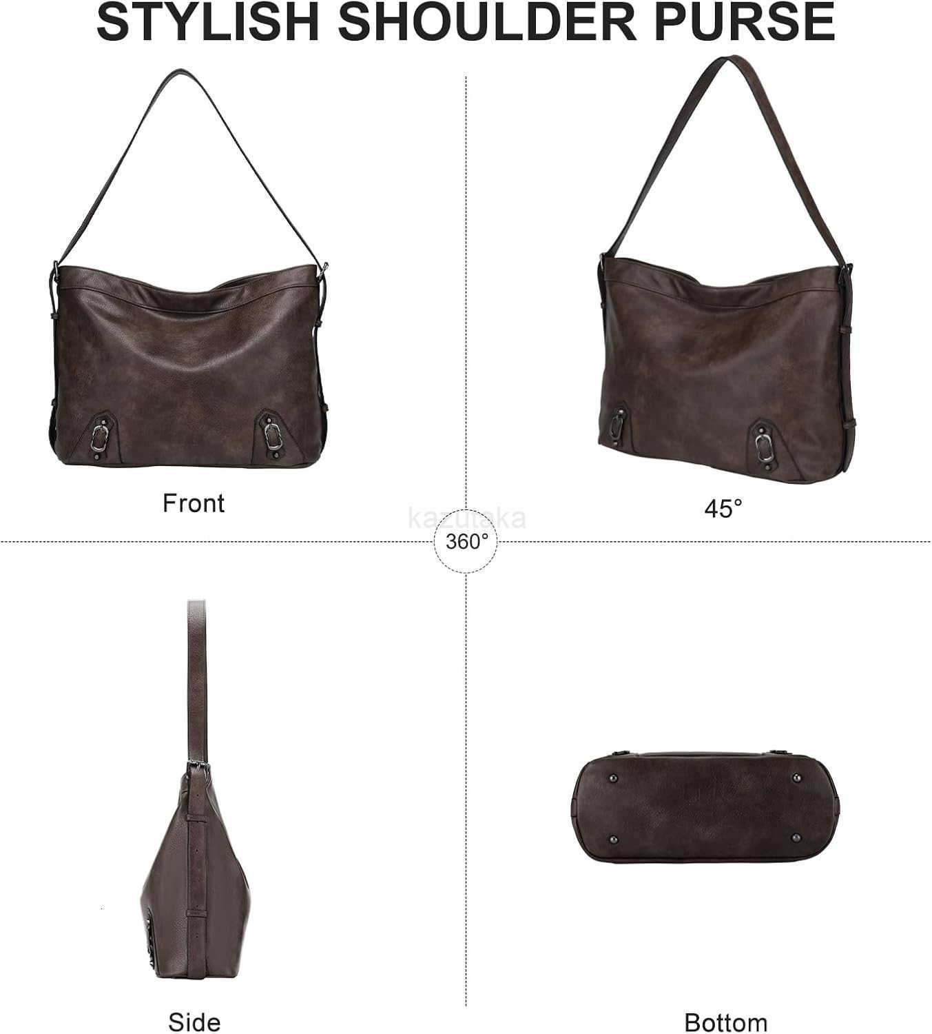 WomenFAshion Vegan Leather Hobo Purse and Ladies Medium Crossbody Handbags SaTChel Bags for Travel Z250922