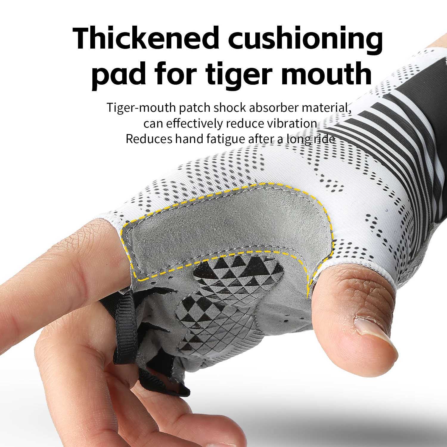 2025 Summer Cycling Gloves for Men ShockAbsorbing Padded Breathable Bicycle Gloves MTB Road Mountain Bike Riding Gloves J250922