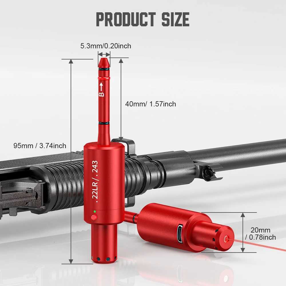 22LR dualpurpose magnetic suction laser training bullet red dot laser training bullet dry powder laser training bullet X250922